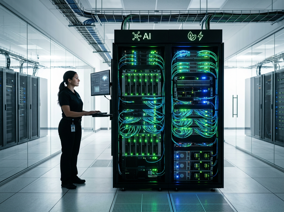 AI Server processing energy data
